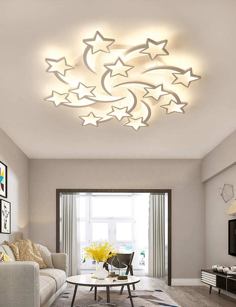 LEDs Chandelier Modern stars For Living Room Bedroom remote/APP support Home design chandelier  model   ICFW1913