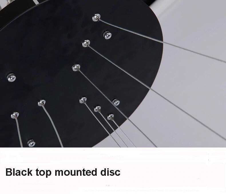 Modern Pendant Lights 4/3/2/1 Circle Rings Acrylic Aluminum LED Pendant Lamp for Living Room Dining Room