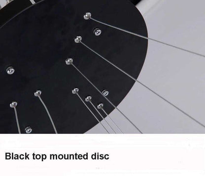 Modern Pendant Lights 4/3/2/1 Circle Rings Acrylic Aluminum LED Pendant Lamp for Living Room Dining Room