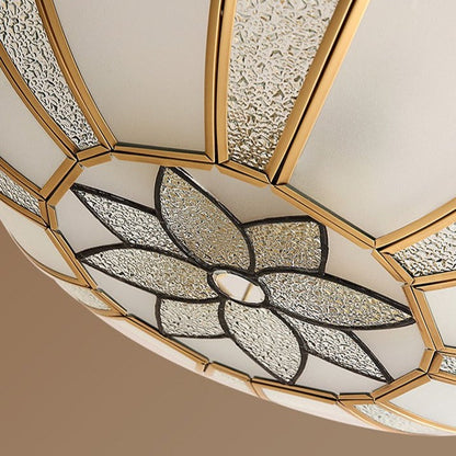 Country Style Room Living Room Copper Ceiling Lamp
