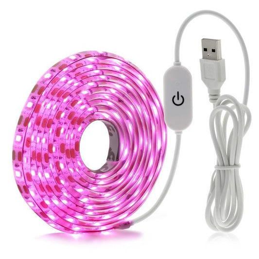 USB Phytolamps for Plants 5V LED Grow Light Strip 2835 Chip 1m 2m 3m LED Phyto Tape for Hydroponic Greenhouse Seedlings Growth