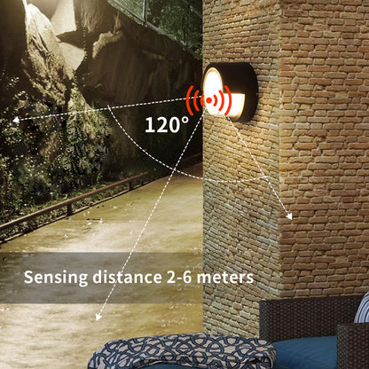 LED Wall Lamp Lighting Radar Motion Sensor 6/12W Suitable For Indoor Outdoor Home Decoration