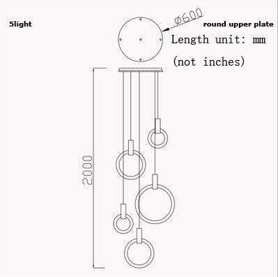 LED Nordic Wooden Iron Acryl Rings DIY LED Lamp LED Light.Pendant Lights.Pendant Lamp.Pendant light For Dinning Room Foyer
