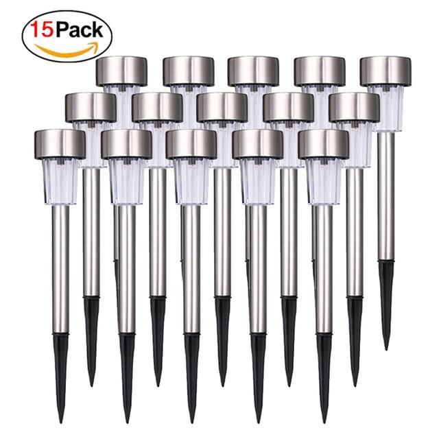 Outdoors Led Solar Lights Outdoor Solar Led Lawn Lamps Street Lighting Luminaria For Garden Decoration Solar Powered Path Lights