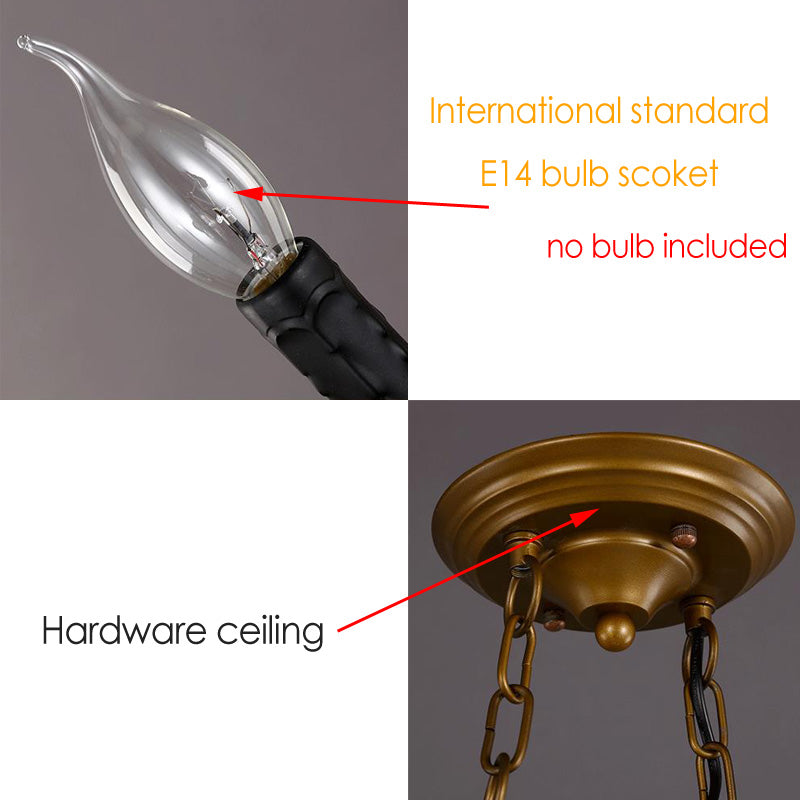 Nordic Vintage Pendant Lamps Industrial Style Light Chandelier For Restaurant Bar Cafe Bra Bedroom Light