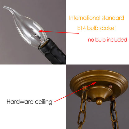 Nordic Vintage Pendant Lamps Industrial Style Light Chandelier For Restaurant Bar Cafe Bra Bedroom Light