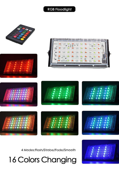 Led Floodlight 50W Waterproof IP65 Outdoor LED Reflector Light Garden Lamp AC Spotlight Street Lighting