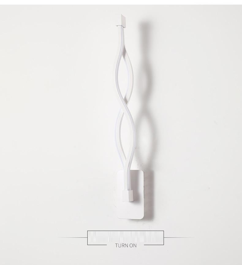 Modern Minimalist Wall Lamps Living Room Bedroom Bedside 16W LED Sconce black white Lamp Aisle Lighting decor ZBD0030