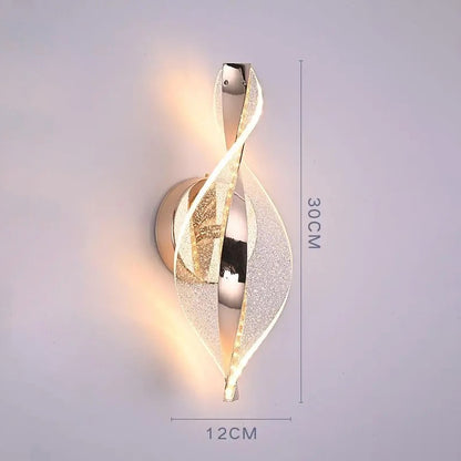Nordic LED Wall Lamp  Living Room  Indoor Lighting Originality Lamps Modern LED Acrylic Bedside Wall Light