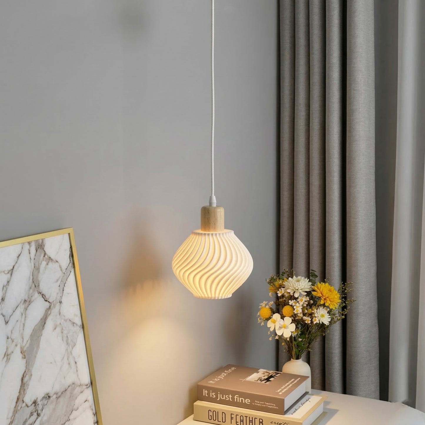 Bamboo Pendant Lamp Hanging Lamp Handmade Rattan Chandelier Fixture Restaurant Dining Room Indoor Lighting AC85-260V