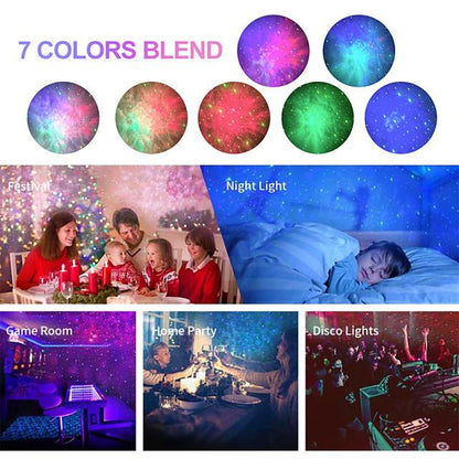 Star Projector Laser Galaxy Starry Sky Projector  LED Night Light with Remote Night Star Projector with 15 Mode Lighting Shows for For Bedroom and Party Decoration