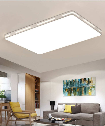 LED Ceiling Light Modern Lamp Panel Living Room Round Lighting Fixture Bedroom Kitchen Hall Surface Mount Flush Remote Control