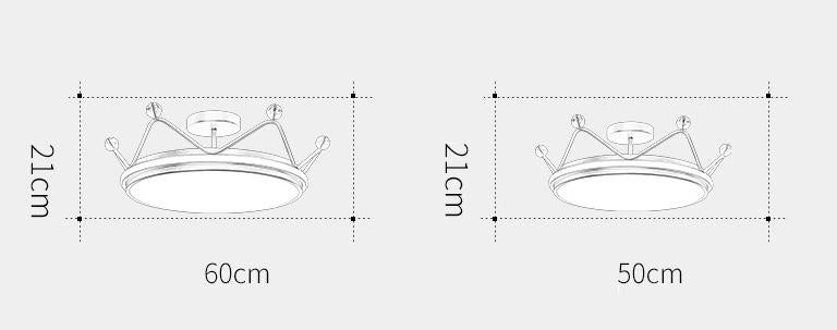 Golden Crown Chandelier Simple Modern Room Lamp