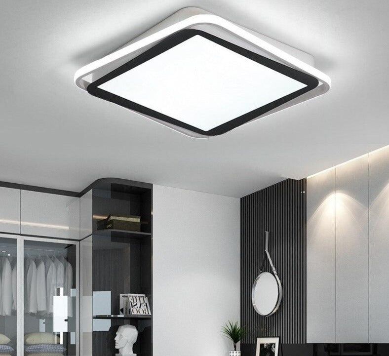 Remote Control Lights Ceiling Led White Frame For Home Lighting Living Room 50w 40w Lampara Techo Lampara Techo Dormitorio
