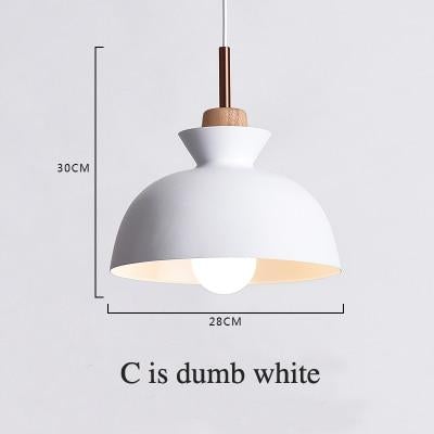 Fashion Indoor lighting pendant lights Wood and aluminum lamp restaurant bar coffee dining room LED hanging light fixture
