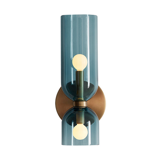 Nordic Creative Glass Wall Lamp Hallway Foyer Bedroom Living Room Bedside Lamp Study Light Wall Lamp