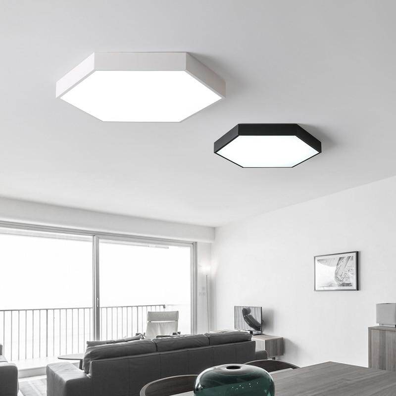 LED Ceiling Light Modern Lamp Living Room Lighting Fixture Bedroom Kitchen Surface Mount Flush Panel Remote Control