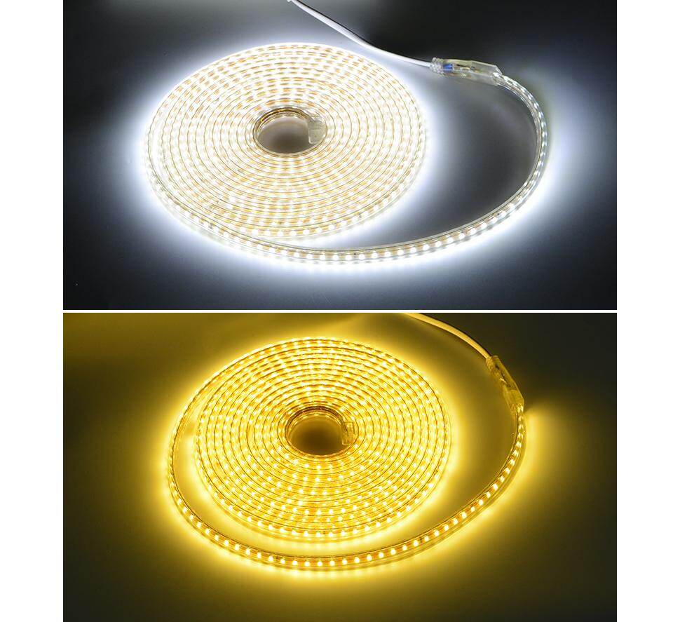 Super Bright SMD2835 Dimmable 220V LED Strip Light 1M/5M/10M/15M/20M/25M Kitchen Outdoor Garden Lamp Tape with EU Plug