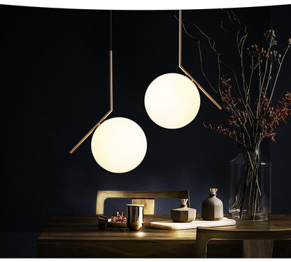 Modern Style Living Room Bedroom Minimalist Restaurant  Pendant Light Nordic Clothing Decoration Glass Ball Pendant Lamp
