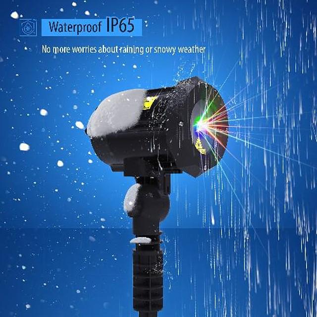 1pcs x-33p-b rgb led laser projector moving pattern lamps stage light outdoor snowflakes stage light christmas party garden