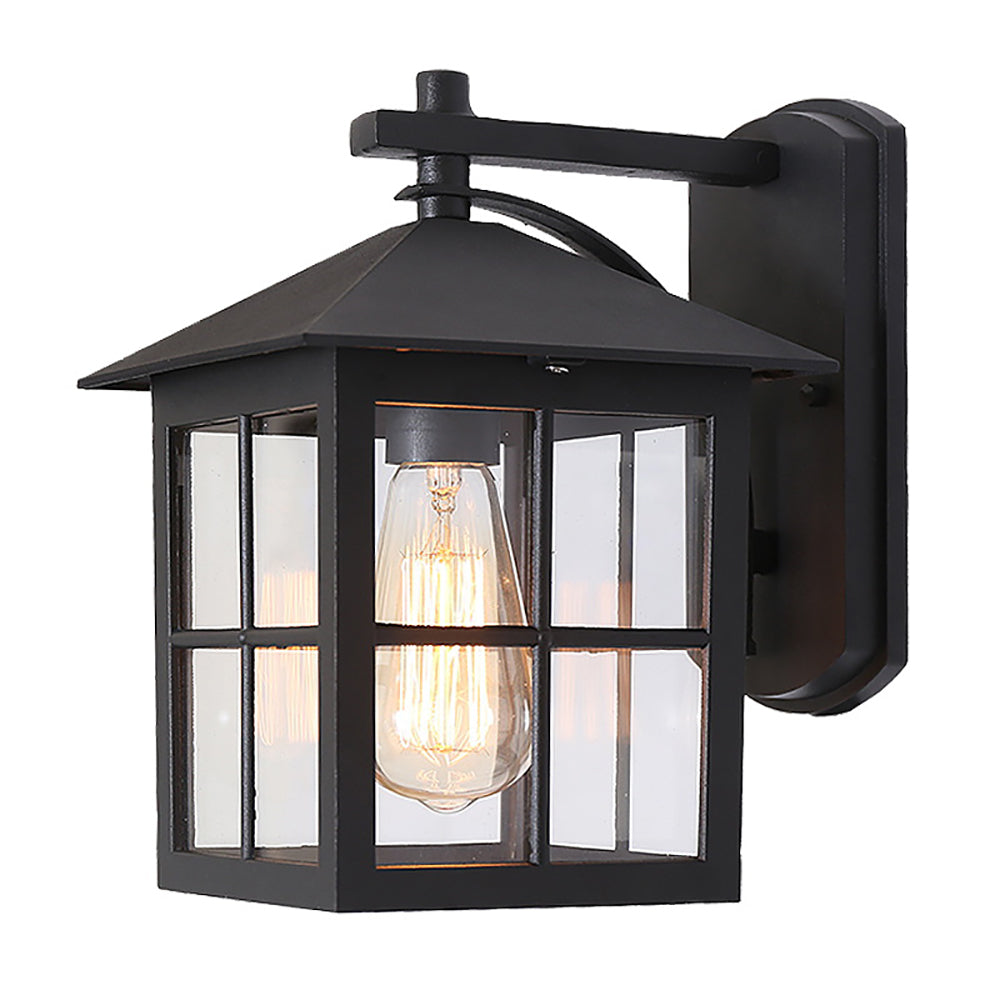 Outdoor Vintage Wall Lamp E27 Bulb Sconce Light Fixtures Retro LED Wall Lamp Porch Yard Garden Lighting Black Bronze