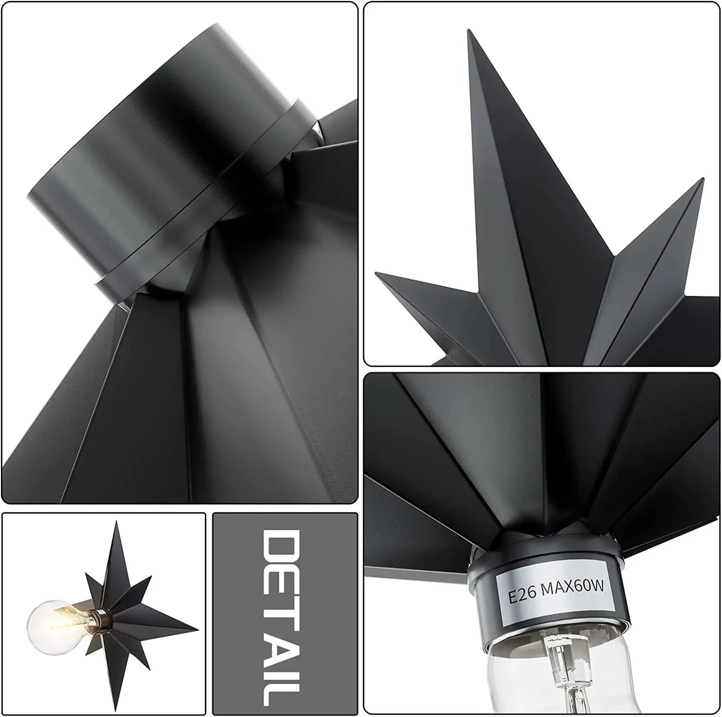 Creative Star Wall Lamp LED Wall Lamp for Luxury Living Room Bedroom Bedside Hotels Background