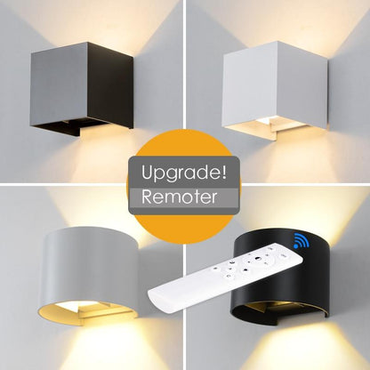 6W LED Wall Lamp IP65 Waterproof Indoor & Outdoor Aluminum Wall Light Surface Mounted Cube LED Garden Porch Light