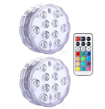IP68 Waterproof Multi Color Submersible LED Lights Underwater Night Lamp Tea Light Vase Bowl Party Wedding Christmas Decoration