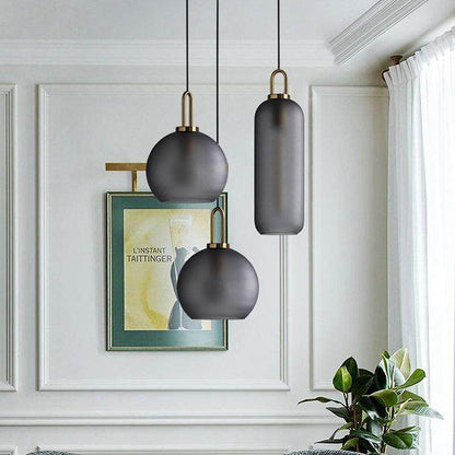 Nordic Modern Simple Glass Ball LED E27 Pendant Lights Interior Lighting Lamps Restaurant Bedroom Stair Decoration Hanging Light
