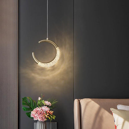 Bedside Chandelier Bedroom Warm Long-line Single-headed Small Chandelier