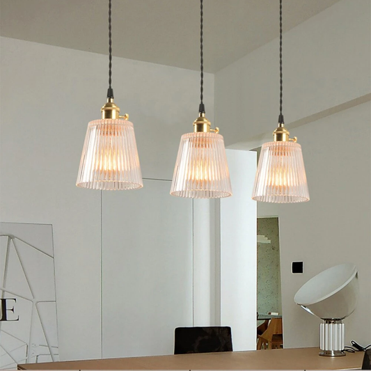 LED Brass Glass Pendant Lights E27 125mm Hanging Lamps Minimalist Personality Restaurant Bar Terrace Cafe Decorative Luminair