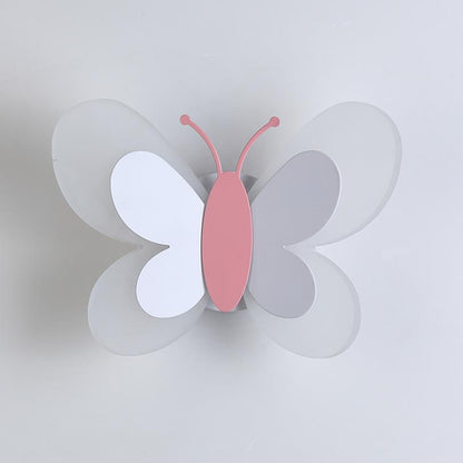 Butterfly Girl Room Lamp Creative Cartoon Children Energy-saving Boy Lamp Wall Lamp