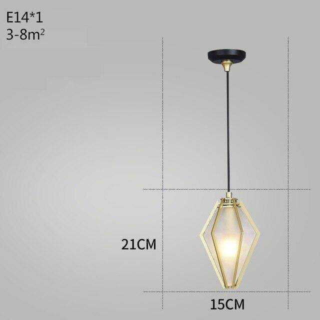 Post Modern Glass Pendant Light Hanging Nordic Living Room Walk In Closet Gold Pendant Lamp Suspension Lighting Fixture