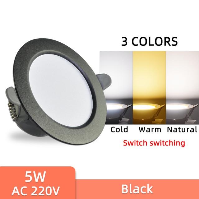 10Pcs Downlight 3w 5w spot led lights 3000k 4500K 6000K  led Downlight Kitchen living room Indoor recessed lighting