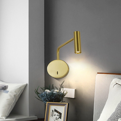 ZEROUNO led wall light wall lamp arm swivel home modern decor bedroom switch LED 3W reading light bedside indoor home interior