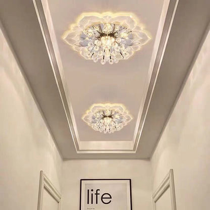 Spotlight led ceiling lamp embedded crystal downlight corridor lamp modern minimalist creative porch lamps