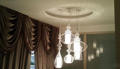 Creative Cafe Retro Birdcage Lamp Chandelier