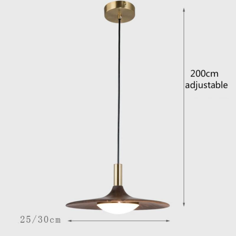 The Black Walnut Dining Room Bedroom Has A Simple Nordic Chandelier At The Head of The Bed