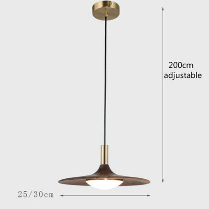 The Black Walnut Dining Room Bedroom Has A Simple Nordic Chandelier At The Head of The Bed