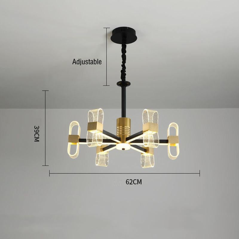 Nordic Chandeliers Use Light In The Bedroom