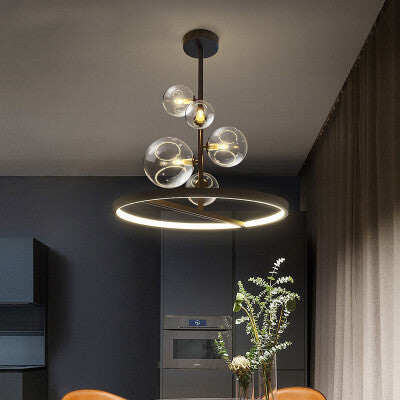 Restaurant Bubble Lamp Modern Magic Bean Bar Chandelier Dining Table Molecular Lamp