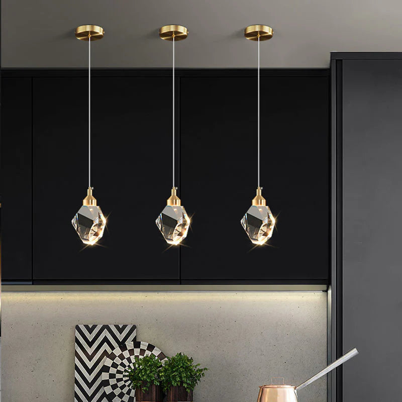 Bedroom Bedside Decorative Chandelier Crystal Light Luxury Dining Room Bar Creative Net Red Living Room Long Line Chandelier