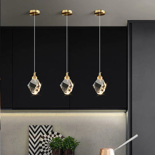 Bedroom Bedside Decorative Chandelier Crystal Light Luxury Dining Room Bar Creative Net Red Living Room Long Line Chandelier