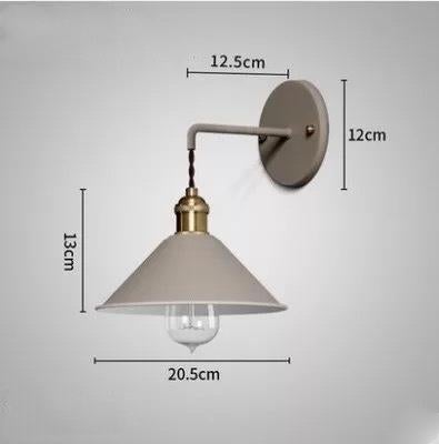 Copper Wall Lamp Nordic Lamp Macaron Wall Lamp Color Children's Room Bedside Lamp Creative Personality Wall Lamp
