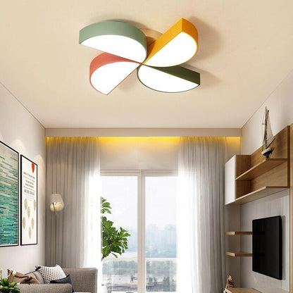 Kids BedroomCeiling Lamp LED Metal Iron Acrylic Color Windmill Children  Living Room Decoration Light Fixture