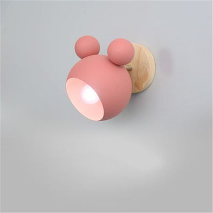 Nordic Mickey Wall Lamp Bedroom Parlor Wall Light Study Applique Murale Luminaire Children's Room Wandlamp