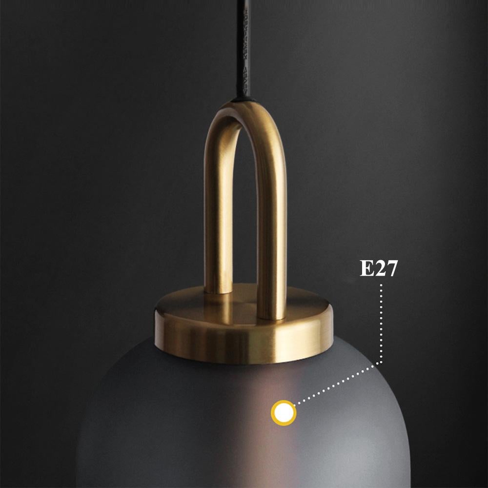 Postmodern Ins Pendant Lights Luxury Restaurant Lamps Nordic Bar Bedroom Bedside Glass Ball Single Hanging Lamp