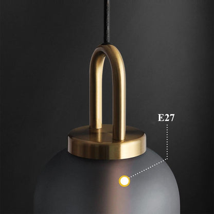 Postmodern Ins Pendant Lights Luxury Restaurant Lamps Nordic Bar Bedroom Bedside Glass Ball Single Hanging Lamp