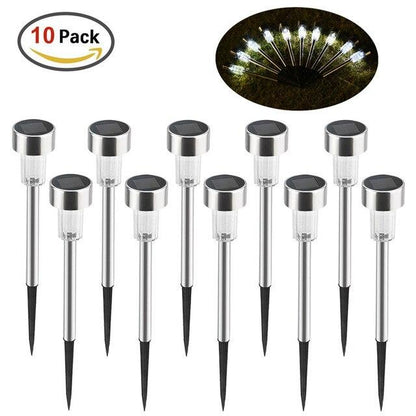 10pcs/5pcs Led Solar Garden Light Outdoor Decoration Pathway Waterproof LED Solar Powered Lawn Light Street Landscape Yard Lamp