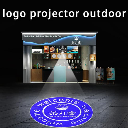 high-power advertising logo projection lamp customized remote control rotary waterproof outdoor door head